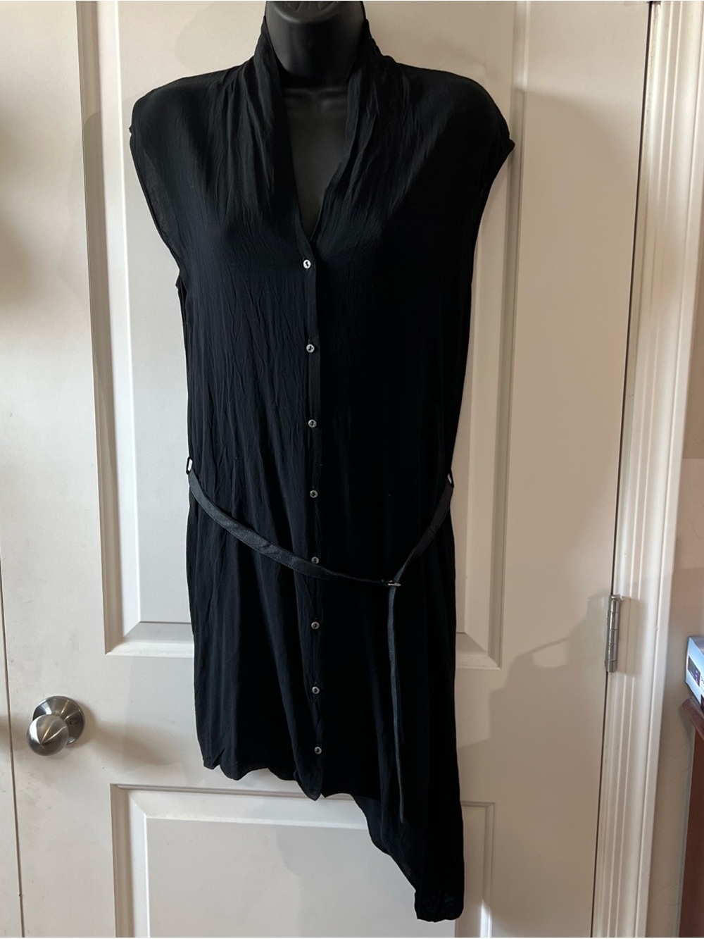 Helmut Lang Belted Mini Dress